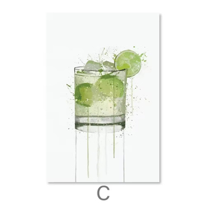 Dipinto a olio per cocktail nordico, poster astratto e rinfrescante, arte murale, tela, <span class=keywords><strong>soggiorno</strong></span> e decorazione da bar - Product Image 4