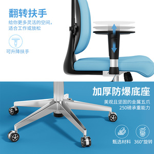 Ergonomic <b>Office</b> Chair With Lifting Armrests Dual Back Design For Long Term Sitting Comfortable <b>Computer</b> Chair - Product Image 1