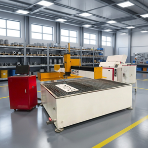 เครื่องตัดหิน CNC 3 แกน แบบใช้น้ำแรงดันสูง ความแม่นยำสูง 30KW เครื่องตัดโลหะและหินอัตโนมัติ 380V - Product Image 1