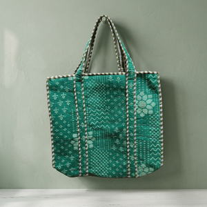 Bolsas de Almacenamiento Acolchadas de Algodón con Estampado a Mano, Estilo Campestre Francés, Hechas a Mano, Gran Capacidad - Product Image 3