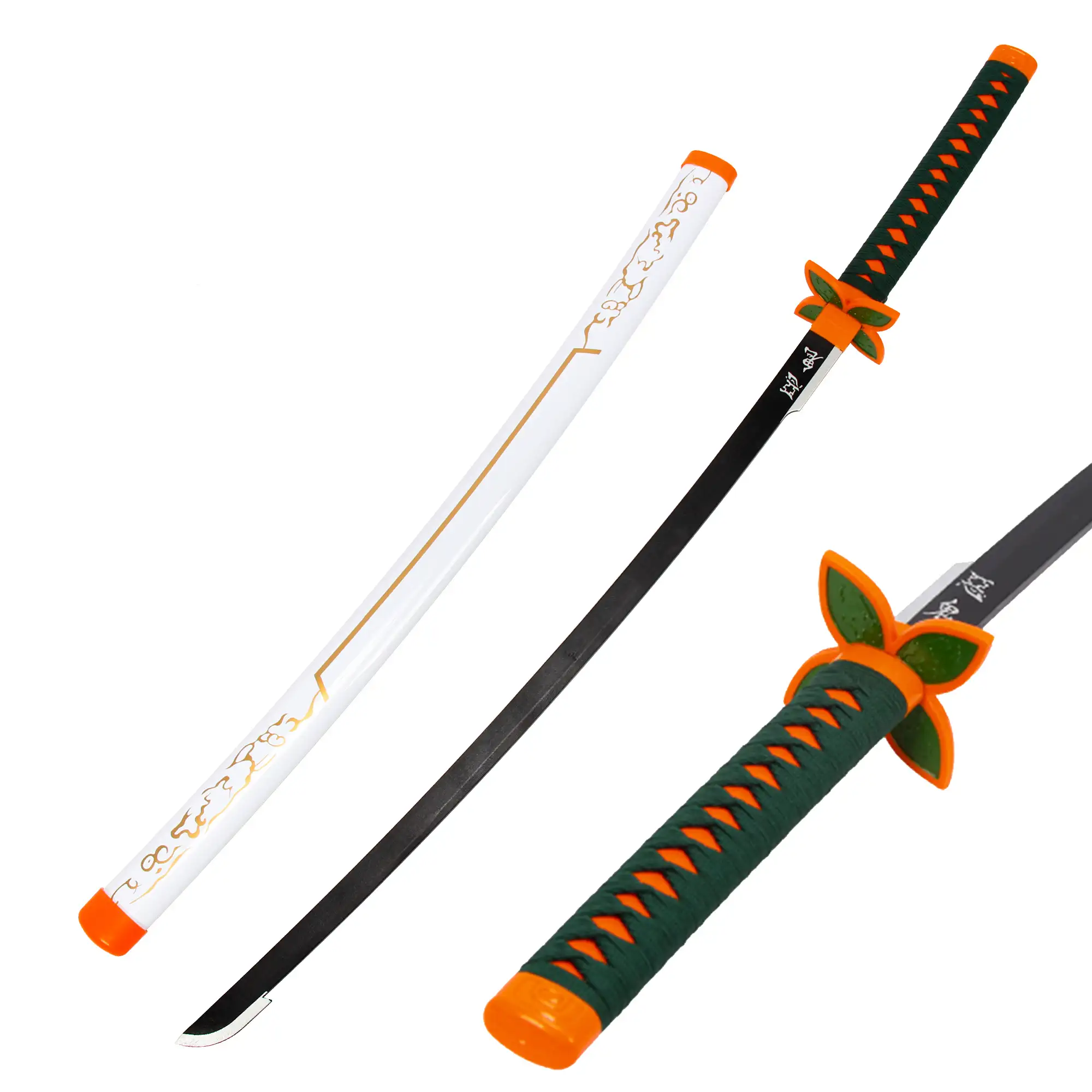 Tiansheng hu — épée Anime, lame en bambou, tueur de démons et de rengoku, épée à Texture originale, Cosplay japonais