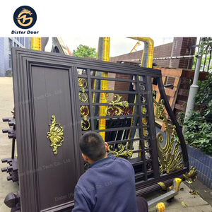 Chất lượng cao tùy chỉnh thiết kế cổng phổ biến với cổng chính tự động cổng nhôm kim loại tùy chỉnh - Product Image 5