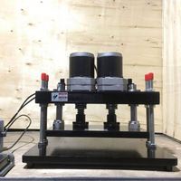 Presse électrique à double moteur TEBAK, machine multifonctionnelle pour le cuir/le papier, machine de découpe 350*220mm