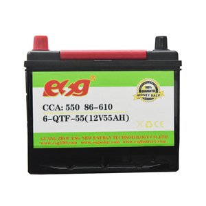 แบตเตอรี่สตาร์ทรถยนต์ ESG Strong Power 12V 55Ah รุ่น 86-610 แบบไม่ต้องบำรุงรักษาชนิดตะกั่ว-กรด - Product Image 2