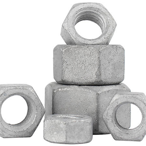 Lot de 10 écrous hexagonaux en acier au carbone de qualité 8, galvanisés à chaud, M12 M14 M16 M18 M20 M22 M24 M27 M33, norme GB6170 - Product Image 4