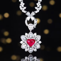 Bague SGARIT en or massif 18 carats certifiée avec rubis naturel non chauffé de couleur sang de pigeon taille cœur de 1,12 carat, bijou de mariage