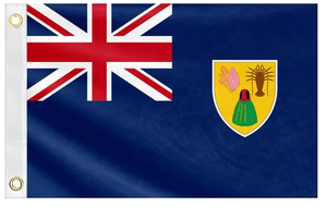 Bandiera delle Isole Turks e Caicos 3x5 piedi, in poliestere resistente di alta qualità, per interni/esterni con strisce cucite e occhielli in ottone - Product Image 1