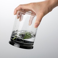 Bocaux en verre borosilicate carrés de haute qualité, faits à la main, durables, pour le stockage des boissons dans la cuisine, avec couvercle en plastique, résistants à la chaleur, capacité de 800 ml
