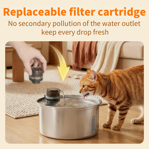 Bebedero Automático Inteligente Premium para Mascotas, Acero Inoxidable 304, ABS Ecológico, Fácil <span class=keywords><strong>de</strong></span> Limpiar, para Perros, Gatos y Animales Pequeños - Product Image 6