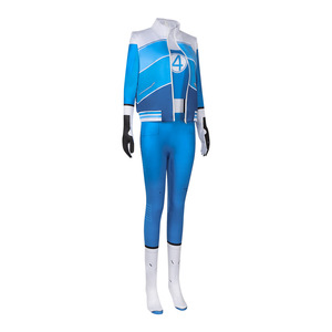 Disfraz de Cosplay de la Mujer Invisible de Marvel, Fantástica Cuarteta, Traje Azul, Atuendo de Personaje de Película - Product Image 5