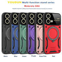 Étui de protection antichoc hybride TPU PC avec anneau magnétique Lichicase pour Infinix Note Edge Smart 20