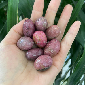 Commercio all'ingrosso di rhodonite curativo caduta voce rosa rhodonite pietra preziosa di cristallo lucidato caduta di cristallo per la decorazione domestica o <span class=keywords><strong>dij</strong></span> - Product Image 1