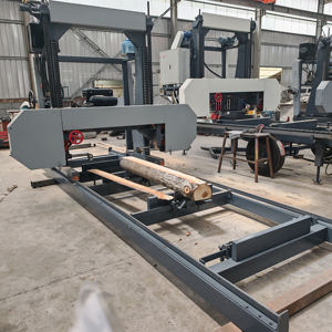 Sierra de cinta horizontal portátil para cortar madera con certificado CE para troncos y madera aserrada - Product Image 1