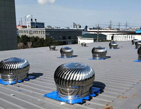Ventilateur de toit à énergie éolienne Whirlybird en acier inoxydable industriel sans alimentation