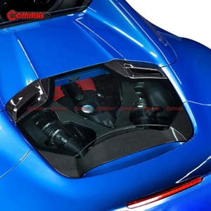 Cubierta Trasera de Fibra de Carbono Seca, Estilo Cap, Transparente, para el Motor del Ferrari 488 Spider - Product Image 2