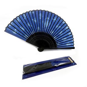 Abanicos Plegables Personalizados con Diseño Floral, Abanicos de Seda y Bambú, Empaque de Cartón, Logotipo Grabado con Láser, Regalos de Estilo Japonés - Product Image 2