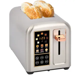 Custom logo design exclusivo 2-slice grill elétrico do agregado familiar multifuncional pão torradeira torradeira sanduíche DIY