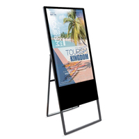 Affichage numérique portable 32/43 pouces à livraison rapide, écran tactile capacitif 10 points, kiosque interactif publicitaire pour ascenseur