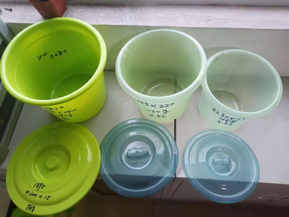 used plastic bucket moulds