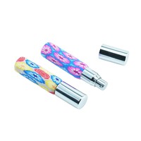 Bouteille de parfum en verre de poterie douce carrée de 10ml avec bouchon à vis bouteilles vides en vrac pour parfum et diffuseur faux cils