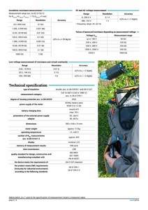 Sonel <b>MIC</b>-2501 2.5kV Insulation Resistance Meter MegOhm Meter Used - Product Image 3