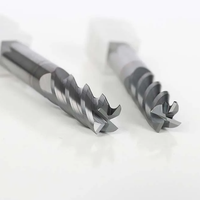 Fraise à queue en carbure allié à 10 % de cobalt, 3 dents, longueur 50 mm, pour usinage de métaux