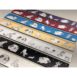 Regla recta de aluminio Wabisabi Cat Lover Suministros de dibujo de construcción de calidad excepcional - Product Image 1