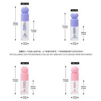 Flacon de brillant à lèvres personnalisé 4ml 5ml 6ml, tubes de gloss à lèvres mignons avec grand applicateur, conteneur cosmétique pour brillant à lèvres haute brillance OEM ODM