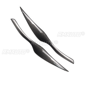 ฝาครอบตกแต่งไฟหน้ารถยนต์คาร์บอนไฟเบอร์แท้ 1 คู่ สำหรับ BMW E90 E91 ปี 2005-2011 อุปกรณ์ตกแต่งรถยนต์ - Product Image 3