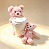 Peluche Ours Mignon Miniature de Haute Qualité, Jouets en Peluche Panda pour Décoration de Pailles de Tasses à Café et Vêtements
