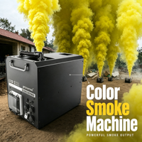 Machine à fumée et brouillard coloré 300W avec télécommande, en métal, à jet ascendant, pour révélation du sexe, scène, mariage, baby shower