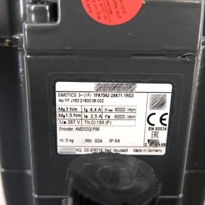 Siemens 1FK7042-2AK71-1RG0 AC เซอร์โวมอเตอร์ Siemens ต้นฉบับการดำเนินงานที่ราบรื่นสำหรับอุตสาหกรรมอัตโนมัติและเครื่องมือ CNC - Product Image 4