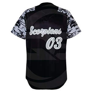 Livraison rapide Impression personnalisée Tenue de maillot de baseball pour hommes Prix bon marché Vêtements de sport bleus avec sublimation Chemises unies pour hommes - Product Image 2