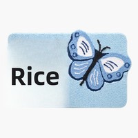 Tapis d'entrée moderne et minimaliste en polyester floqué, tapis de salon, tapis de chevet de chambre à coucher, tapis d'étude pour enfants