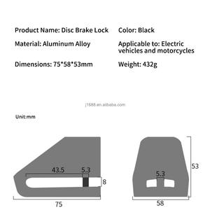 Cerradura de freno de disco personalizada especial <span class=keywords><strong>con</strong></span> <span class=keywords><strong>alarma</strong></span> <span class=keywords><strong>para</strong></span> motocicleta Scooter y bicicleta <span class=keywords><strong>Precio</strong></span> de fábrica Protección de alta calidad - Product Image 6