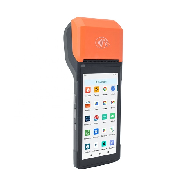 Mobile Handheld Pos Terminal Machine With Printer Touch Screen Point of Sale Android Pos System