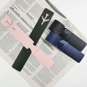 Étiquette de bagage en cuir personnalisée de haute qualité avec logo, en gros, en cuir PU à motif lettres - Product Image 4