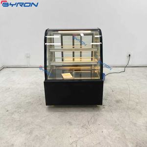 Vitrine réfrigérée pour gâteaux à plateau en verre incurvé, mini-présentoir à gâteaux, très demandée - Product Image 6