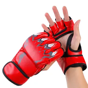 Benutzer definierte Logo pu Box handschuhe Tasche Muay Thai Kick Box handschuhe Stanzen MMA Training Taekwondo