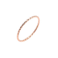 Breiter, dünner, luxuriöser, geometrischer, mattierter, 18K vergoldeter Edelstahl Unisex Vintage Cocktailring – beliebter, exquisiter Ins-Style in Pink