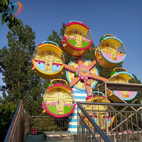Manège de grande roue électrique miniature pour enfants, idéal pour les aires de jeux publiques extérieures et les parcs d'attractions intérieurs, à vendre