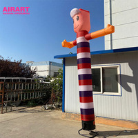 Muñeco Inflable de Aire con Brazos Móviles de 4m, Bailarín Inflable/Tubo de Aire para Publicidad de Barbería