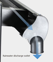 Auvent rétractable extérieur en aluminium avec cadre de raisin auvent haut et bas pare-soleil pour piscine, jardin, terrasse ou pavillon