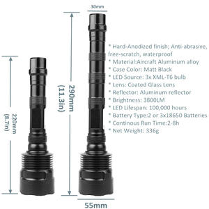 Professional High Power 365nm Black Light 30W UV Flashlight With Black Filter LED Torch for Gemstone <strong>Scorpion</strong> Hunting - Product Image 6