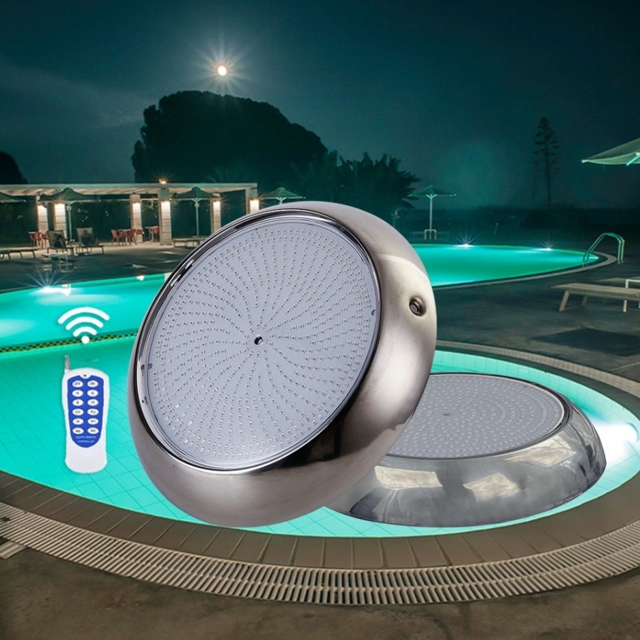 Wholesale IP68 LED Outdoor Full Color Swimming Pool Lights 304 Stainless Steel Underwater E27 Lights for Square Community Parks