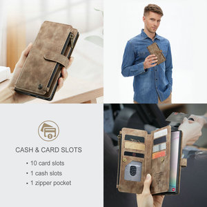 Ốp Da Dạng Ví Sạc Không Dây CaseMe <span class=keywords><strong>3</strong></span> Trong 1, Ốp Lưng Cho One Plus Nord 2 CE 5G, Chân Đế Đựng Danh Thiếp, Dành Cho Nam Oneplus - Product Image 2