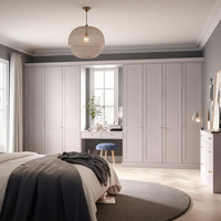 Armoire de chambre à coucher BALOM personnalisée, armoire à vêtements en bois moderne de luxe, Kleider Schrank, avec coiffeuse