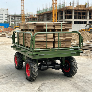 Remorque de transport à quatre roues motrices télécommandée, pneus tout-terrain, utilisation sur chantier et en agriculture - Product Image 3