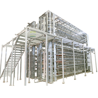 Système de cages automatiques en H à 4 niveaux pour poules pondeuses – Équipement commercial pour élevages avicoles