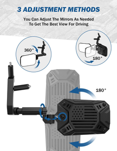 Blackdoor 2018-<span class=keywords><strong>2025</strong></span> cho Jeep Wrangler JL Đấu sĩ JT gương chiếu hậu lái xe và hành khách Side Off Gương Phụ Kiện cho OEM - Product Image 6